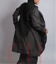 Load image into Gallery viewer, Knee length Lab Coat Only Black
