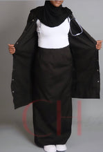 Load image into Gallery viewer, Knee length Lab Coat CH Black

